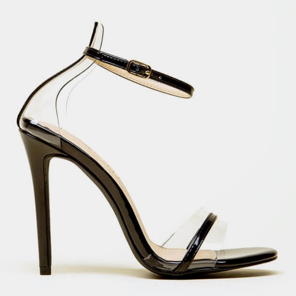 Black heels clear strap - Picture 2 of 3
